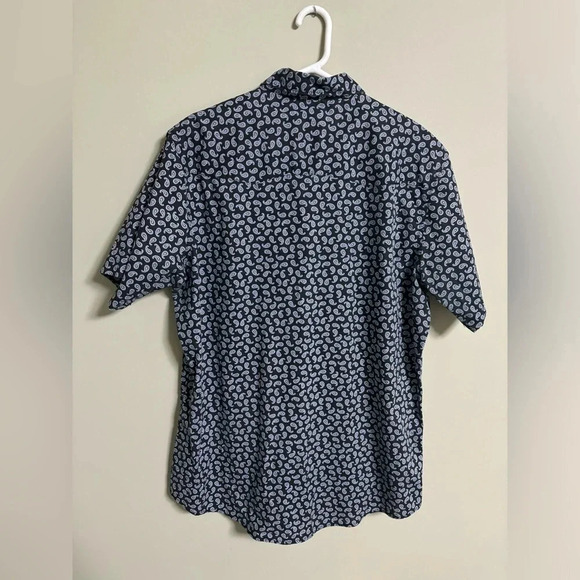 Wrangler Wrancher Paisley Snap Button Cowboy Rodeo Short Sleeve Shirt Size XL - Picture 2 of 6